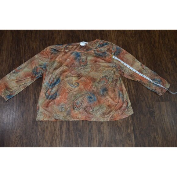 Coldwater Creek Long Sleeve Shirts Women's Size 2XL Lot of 2 READ Pattern Solid - Picture 7 of 10